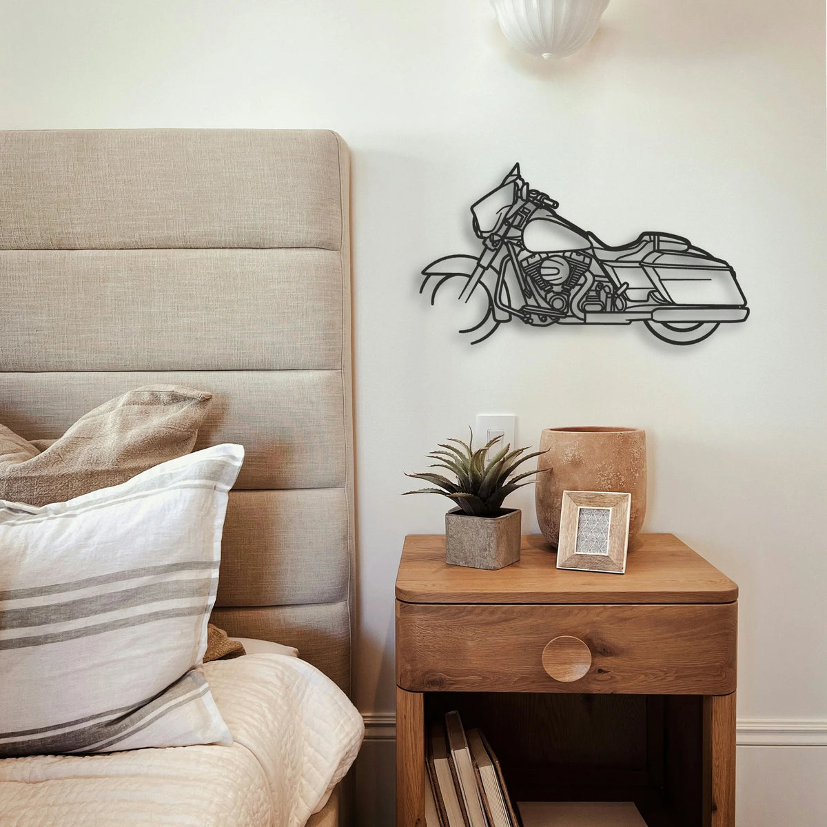 2015 Harley Davidson Street Glide Special Classic Motorcycle Silhouette Metal Wall Art - Tinvibe