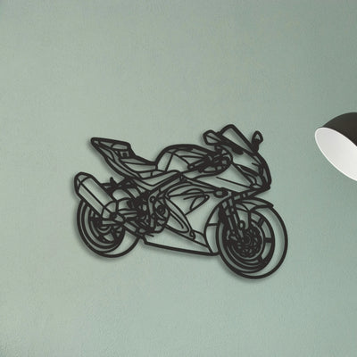 2017 Suzuki GSX R 650 Classic Motorcycle Silhouette Metal Wall Art - Tinvibe