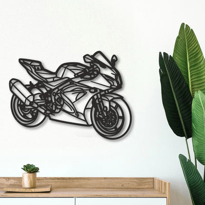 2017 Suzuki GSX R 650 Classic Motorcycle Silhouette Metal Wall Art - Tinvibe