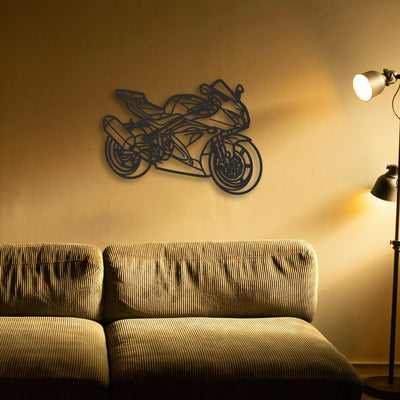 2017 Suzuki GSX R 650 Classic Motorcycle Silhouette Metal Wall Art - Tinvibe