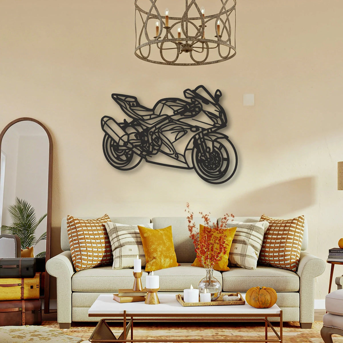 2017 Suzuki GSX R 650 Classic Motorcycle Silhouette Metal Wall Art - Tinvibe