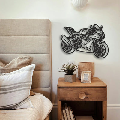 2017 Suzuki GSX R 650 Classic Motorcycle Silhouette Metal Wall Art - Tinvibe
