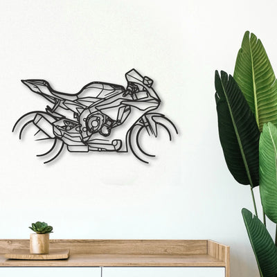 2018 Yamaha YZF R1 Classic Motorcycle Silhouette Metal Wall Art - Tinvibe