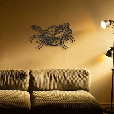 2020 Kawasaki Ninja 400 Classic Motorcycle Silhouette Metal Wall Art - Tinvibe