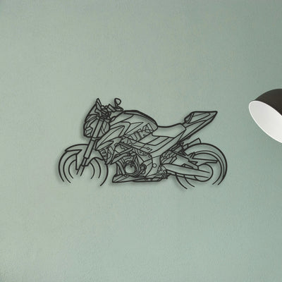 2021 Suzuki GSX S750Z Classic Motorcycle Silhouette Metal Wall Art - Tinvibe