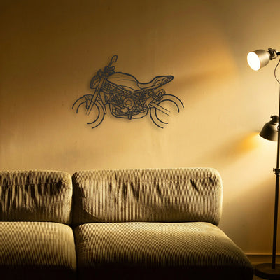 2023 Benelli 752 S E5 Classic Motorcycle Silhouette Metal Wall Art - Tinvibe