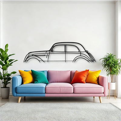 202 1949 Classic Silhouette Metal Wall Art - Tinvibe