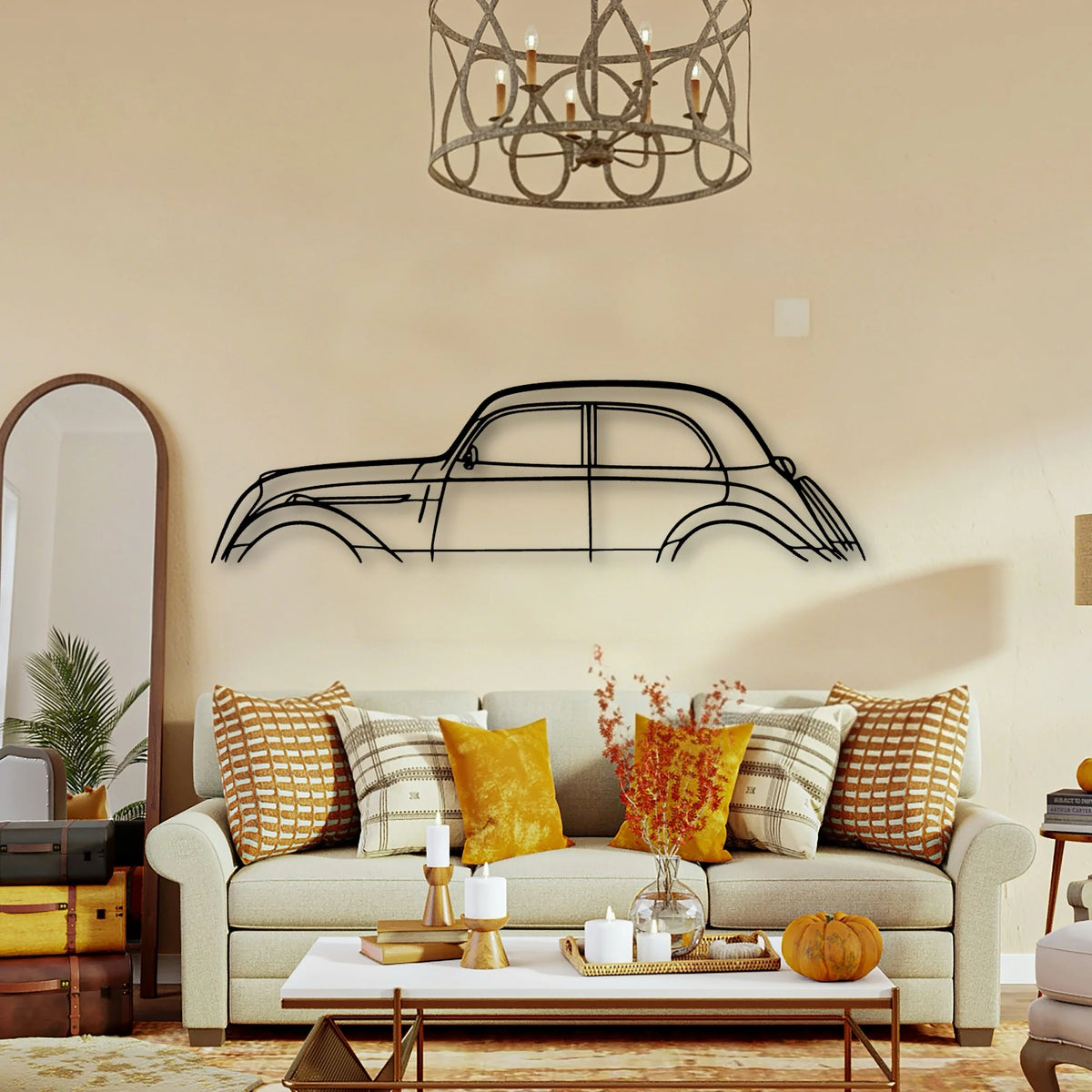 202 1949 Classic Silhouette Metal Wall Art - Tinvibe