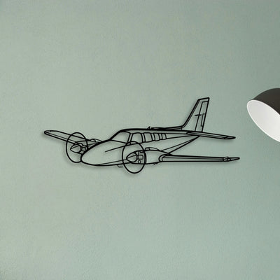 206 3 Classic Aircraft Silhouette Metal Wall Art - Tinvibe