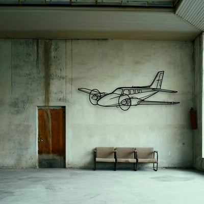 206 3 Classic Aircraft Silhouette Metal Wall Art - Tinvibe