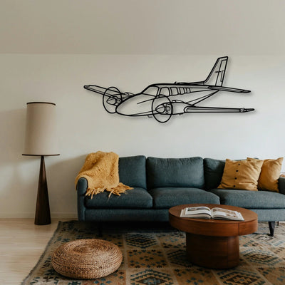206 3 Classic Aircraft Silhouette Metal Wall Art - Tinvibe
