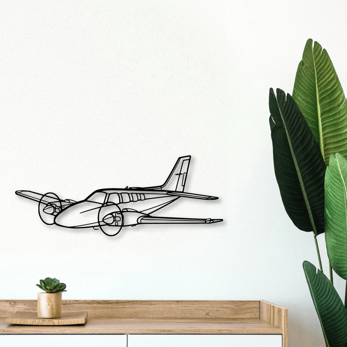 206 3 Classic Aircraft Silhouette Metal Wall Art - Tinvibe