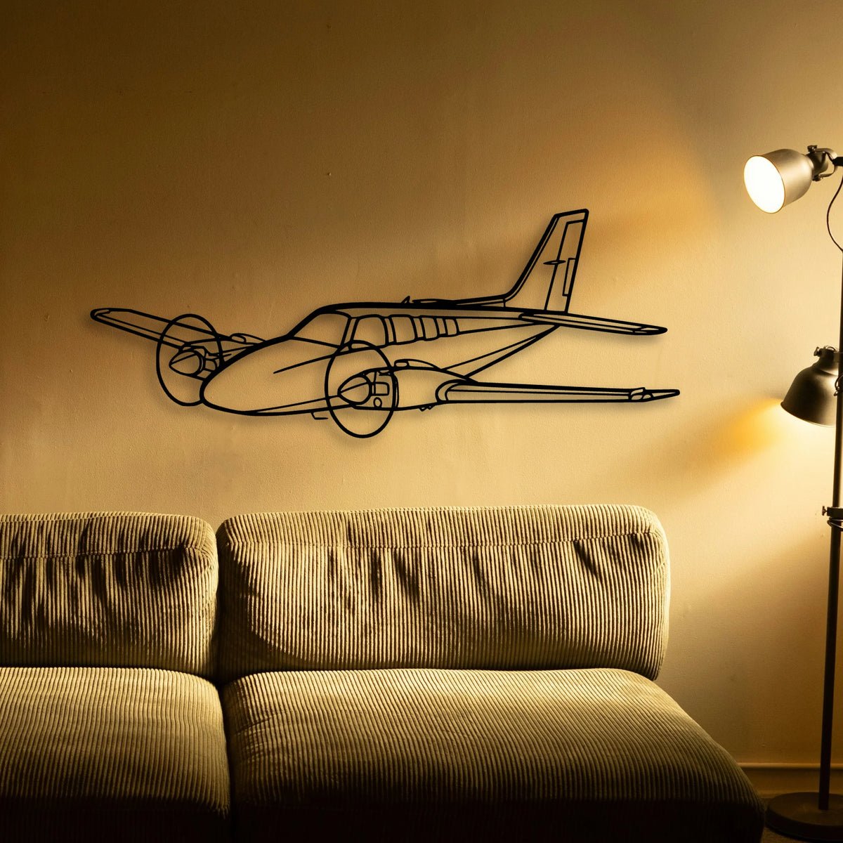 206 3 Classic Aircraft Silhouette Metal Wall Art - Tinvibe
