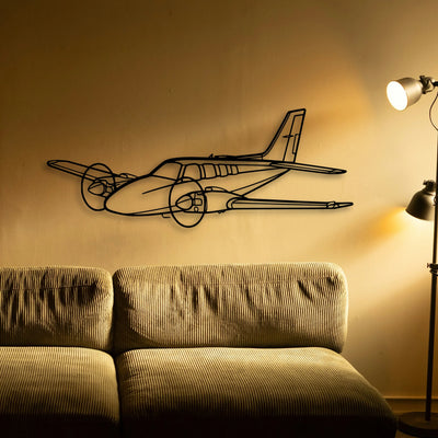 206 3 Classic Aircraft Silhouette Metal Wall Art - Tinvibe