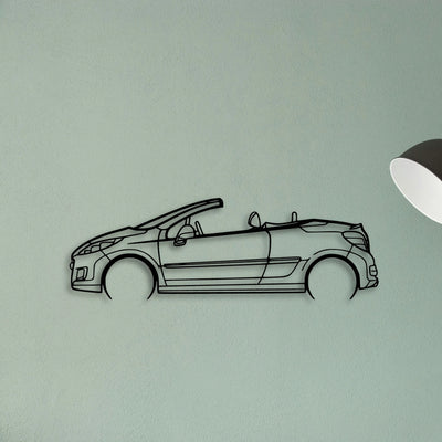 207 CC 2010 Classic Silhouette Metal Wall Art - Tinvibe