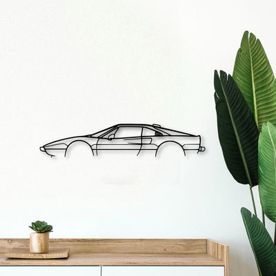 208 GTB Turbo Classic Silhouette Metal Wall Art - Tinvibe