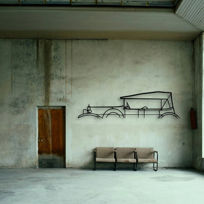 20 40 Tourer 1924 Classic Silhouette Metal Wall Art - Tinvibe
