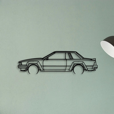 240RS 1983 Classic Silhouette Metal Wall Art - Tinvibe