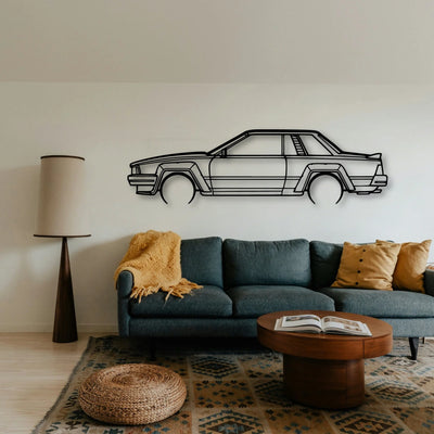 240RS 1983 Classic Silhouette Metal Wall Art - Tinvibe