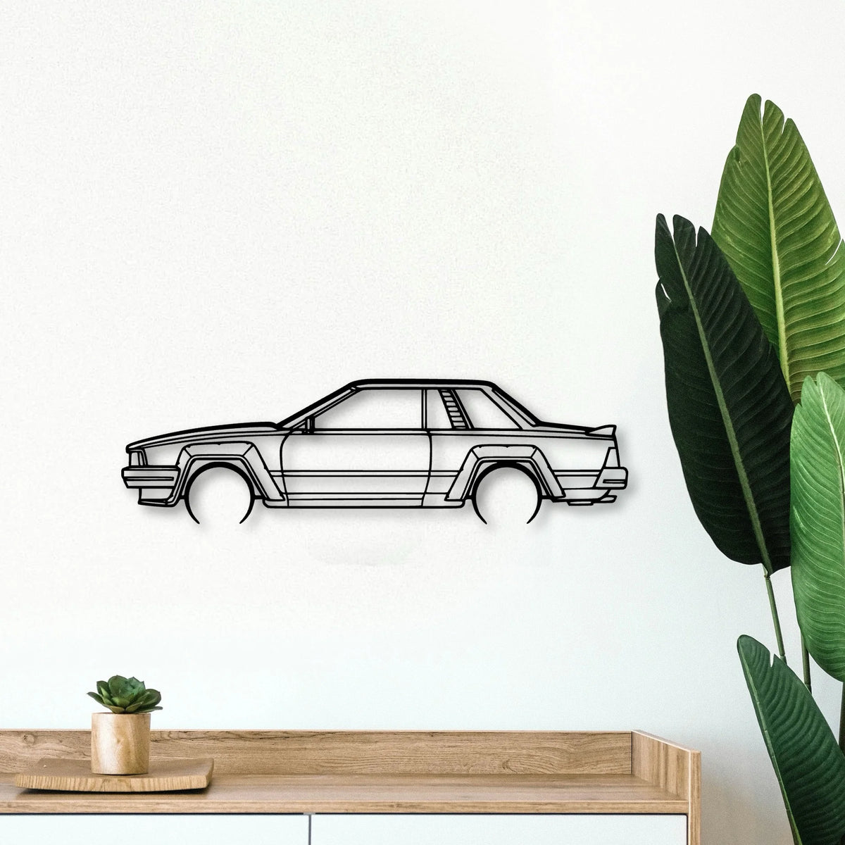 240RS 1983 Classic Silhouette Metal Wall Art - Tinvibe