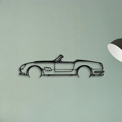 250 GT California Classic Silhouette Metal Wall Art - Tinvibe