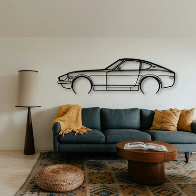 280Z Coupe Classic Silhouette Metal Wall Art - Tinvibe