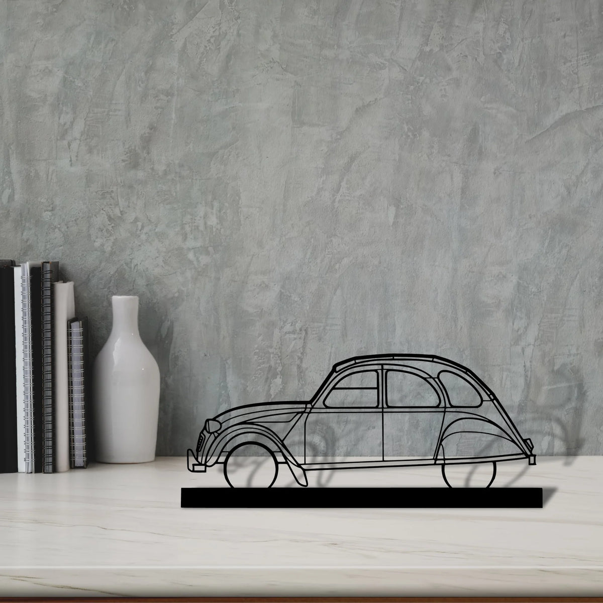 2cv Silhouette Metal Art Stand - Tinvibe