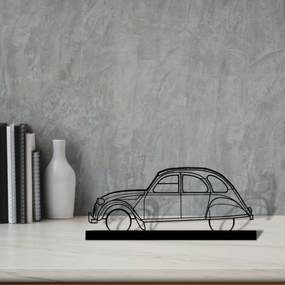2cv Silhouette Metal Art Stand - Tinvibe