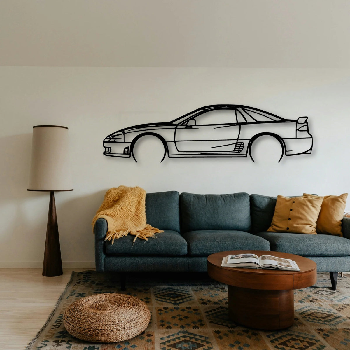 3000GT 1994 Classic Silhouette Metal Wall Art - Tinvibe