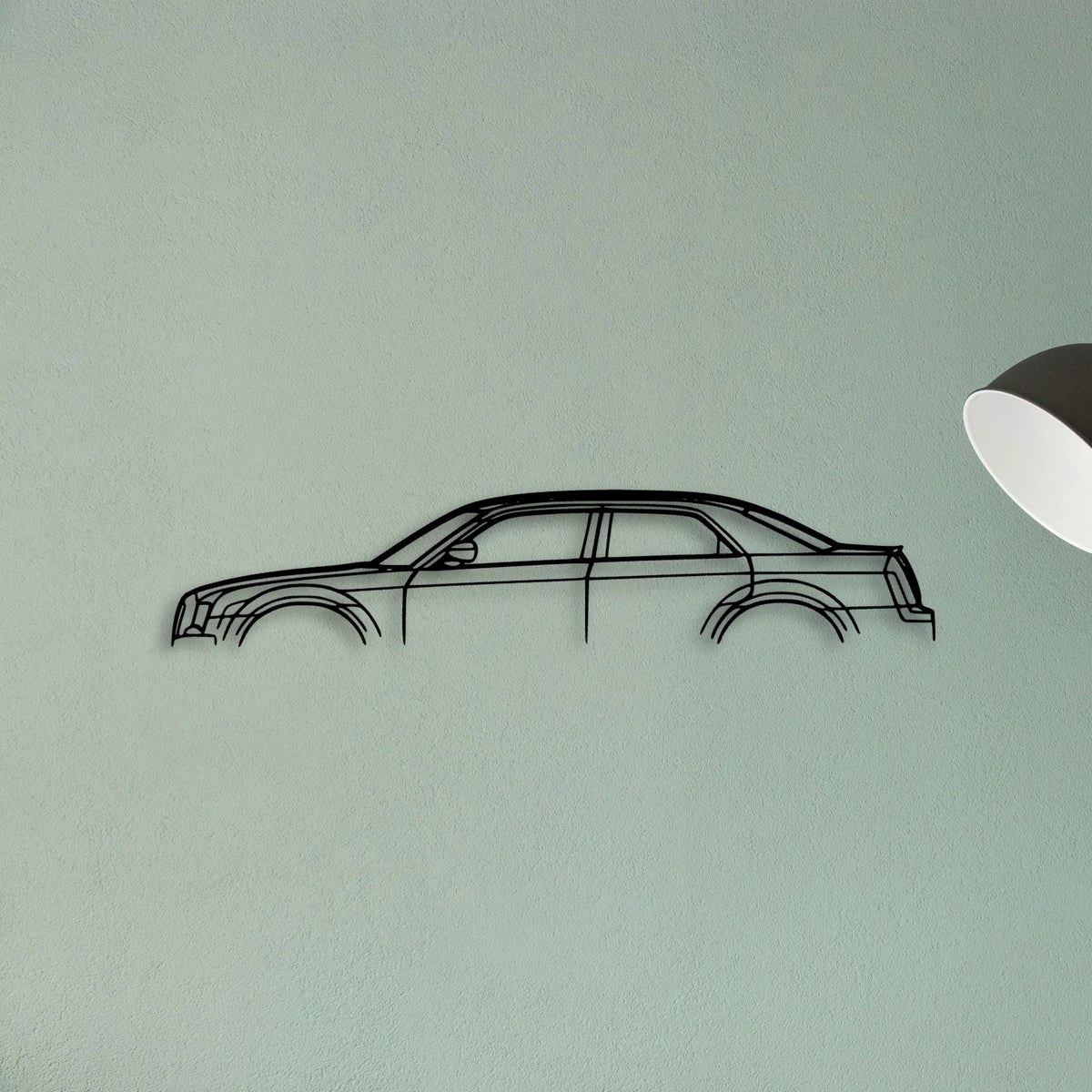 300C 2006 Classic Silhouette Metal Wall Art - Tinvibe