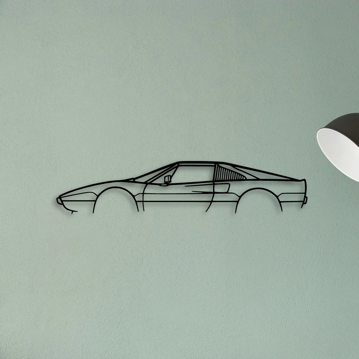 308 GTSI 1980 Classic Silhouette Metal Wall Art - Tinvibe