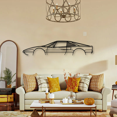 308 GTSI 1980 Classic Silhouette Metal Wall Art - Tinvibe