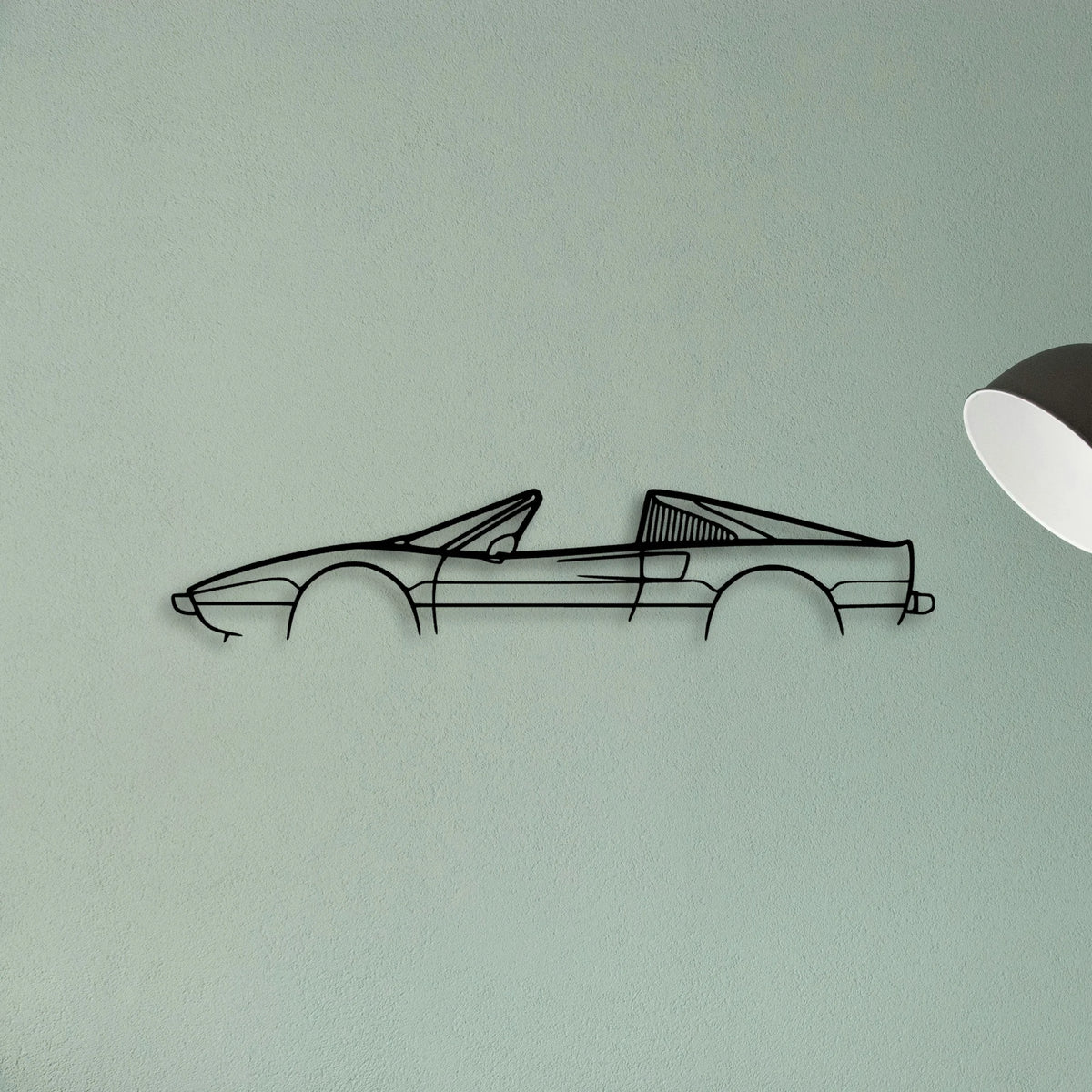 308 GTS 1978 Classic Silhouette Metal Wall Art - Tinvibe