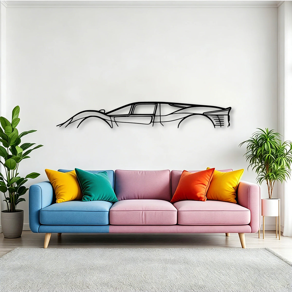 330 P4 Classic Silhouette Metal Wall Art - Tinvibe