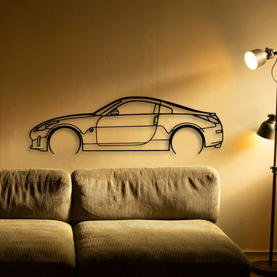 350z Classic Silhouette Metal Wall Art - Tinvibe