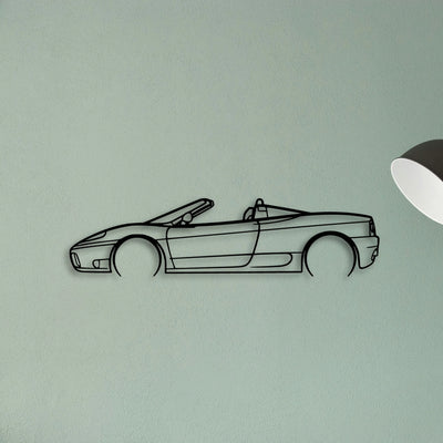 360 Spyder Classic Silhouette Metal Wall Art - Tinvibe
