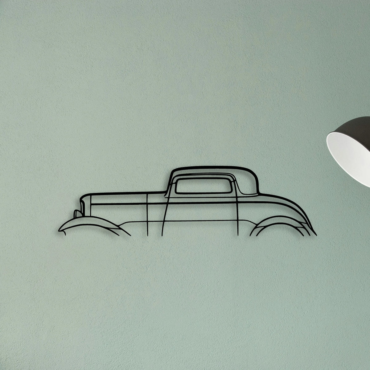 3 Window 1932 Classic Silhouette Metal Wall Art - Tinvibe