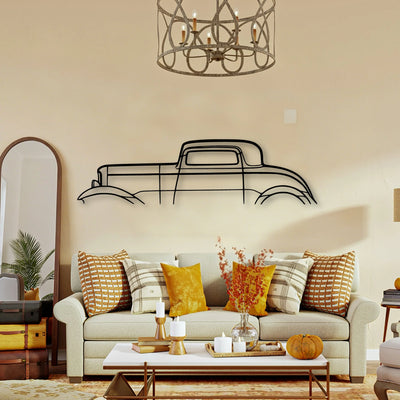 3 Window 1932 Classic Silhouette Metal Wall Art - Tinvibe