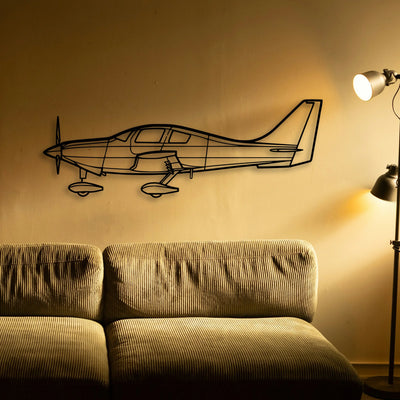 400 Classic Aircraft Silhouette Metal Wall Art - Tinvibe