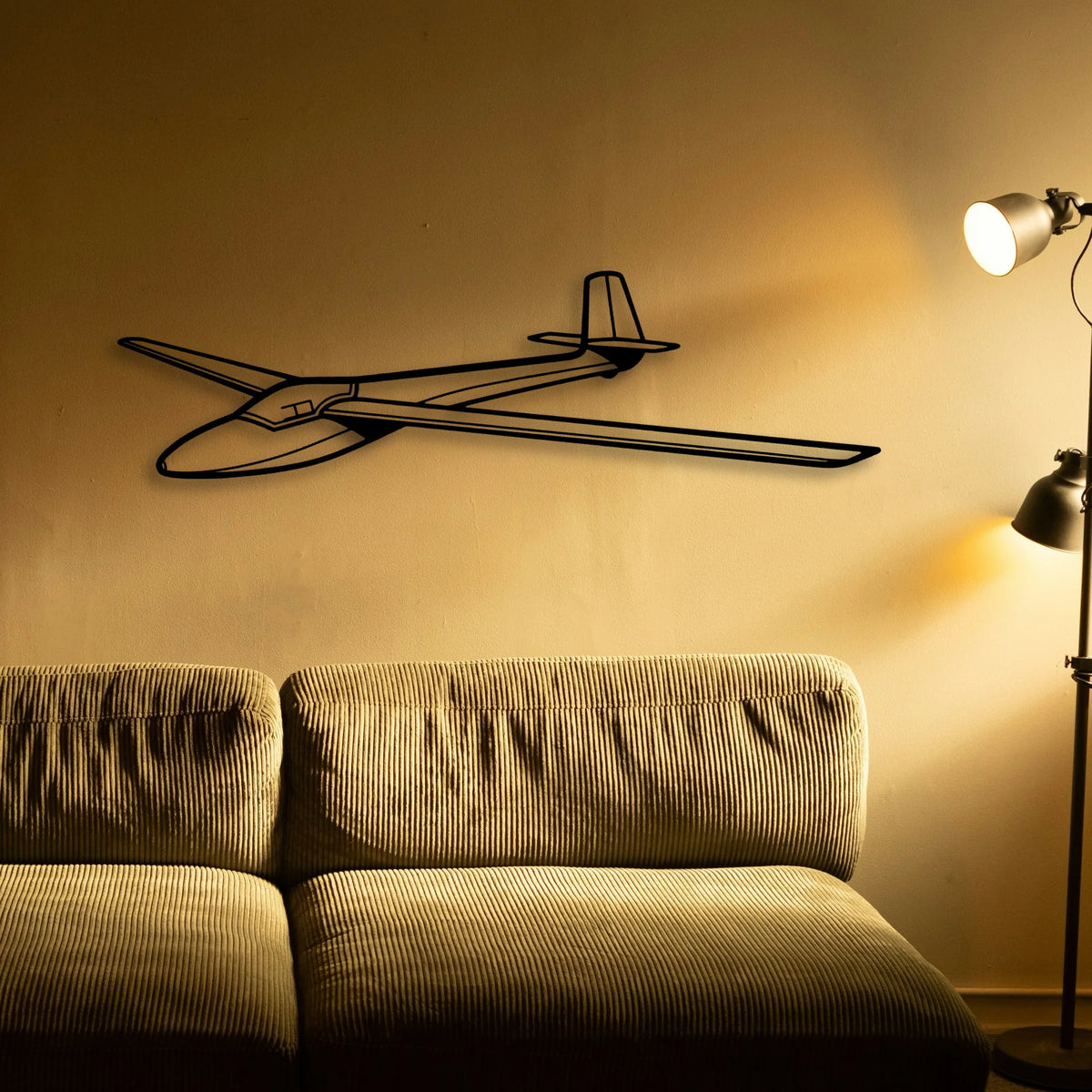 421C 2 Classic Aircraft Silhouette Metal Wall Art - Tinvibe