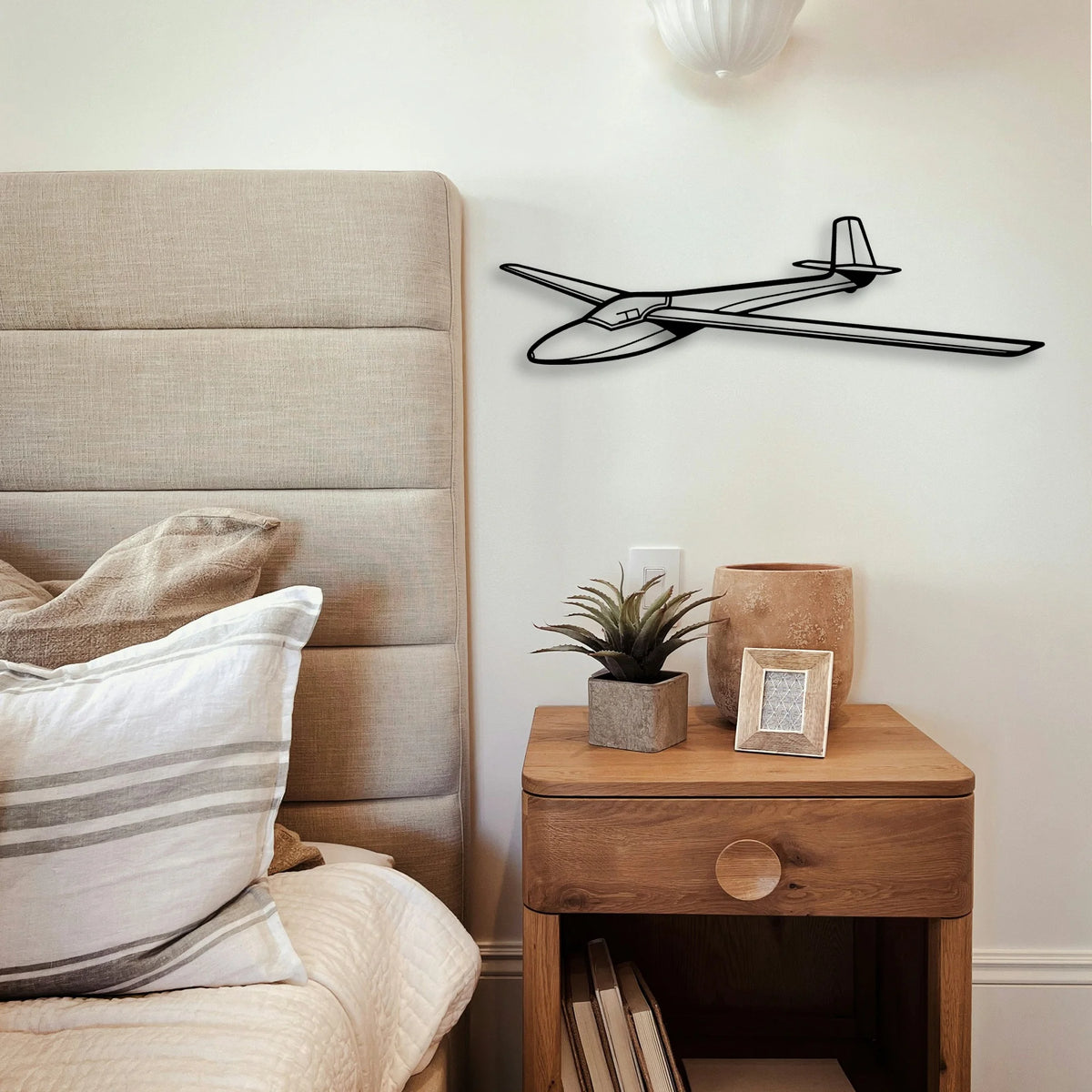 421C 2 Classic Aircraft Silhouette Metal Wall Art - Tinvibe