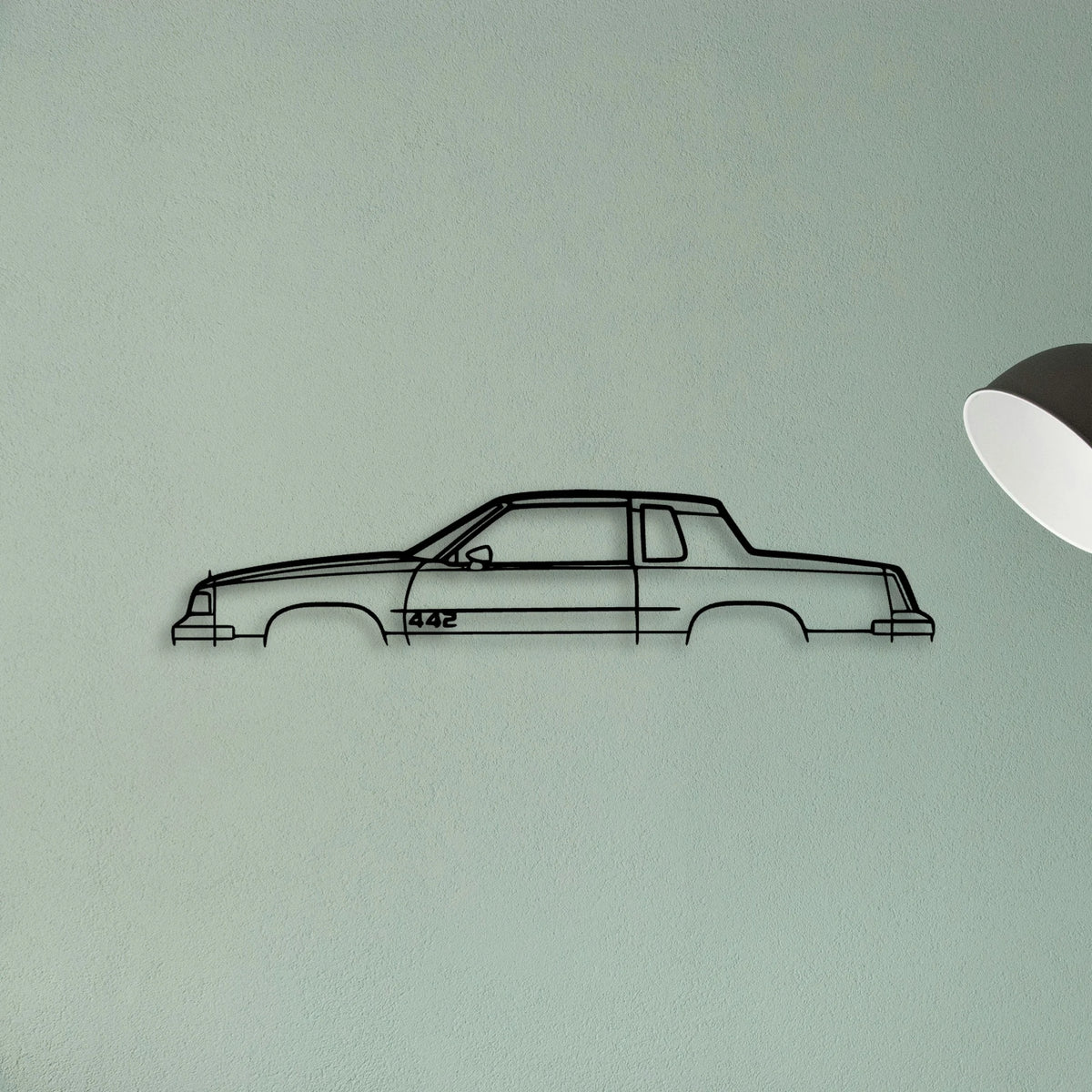 442 1987 Classic Silhouette Metal Wall Art - Tinvibe