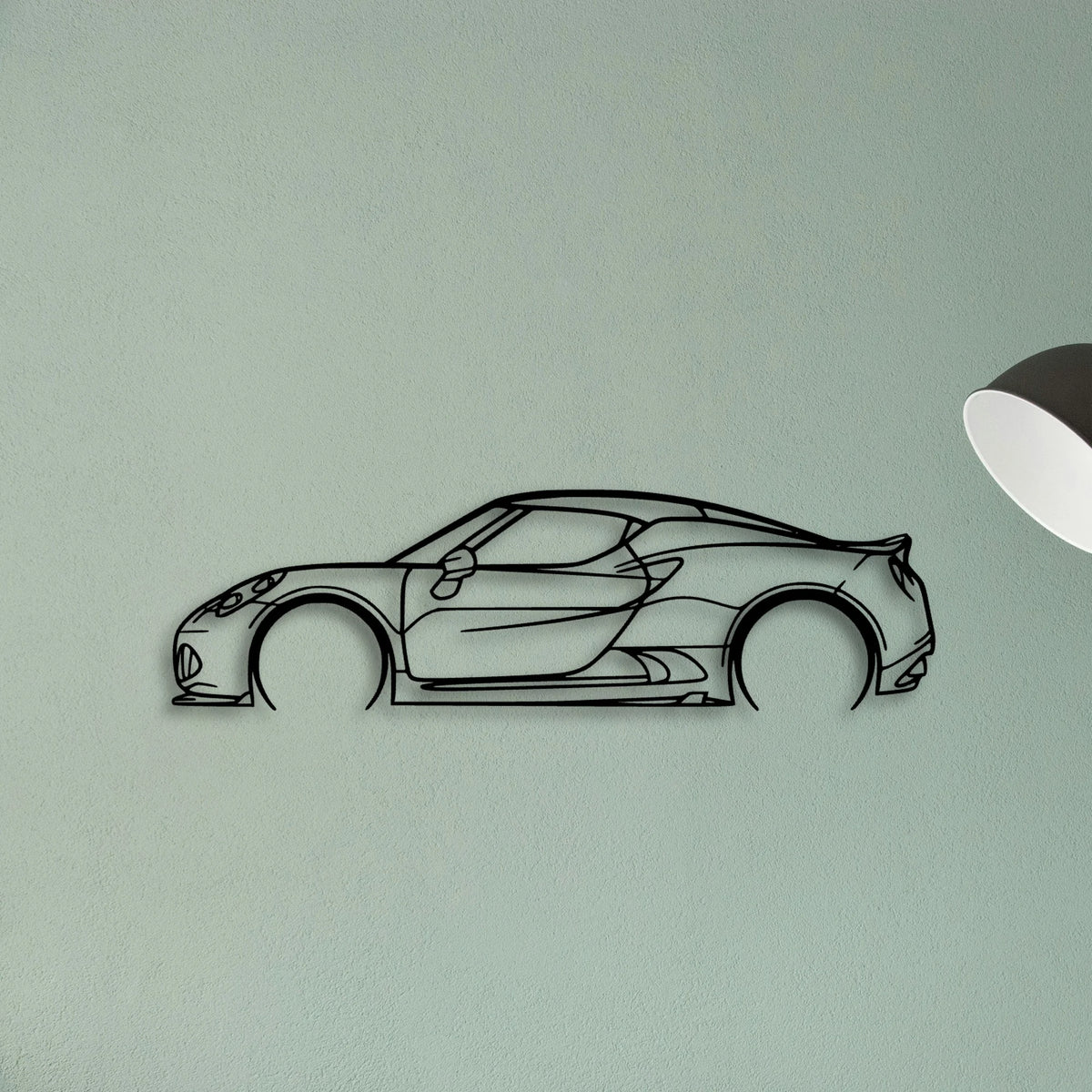 4C Classic Silhouette Metal Wall Art - Tinvibe