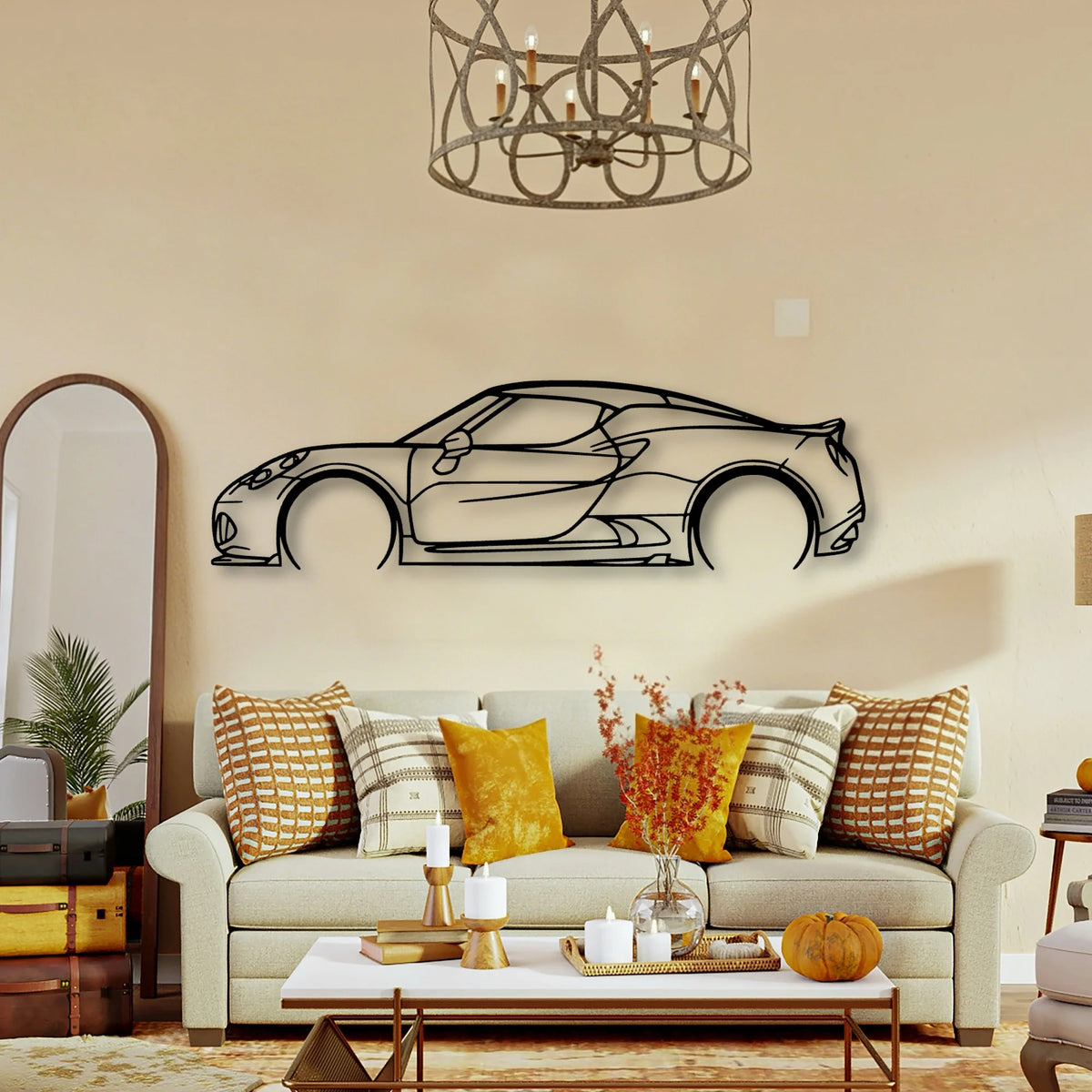 4C Classic Silhouette Metal Wall Art - Tinvibe