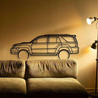 4Runner 2003 Classic Silhouette Metal Wall Art - Tinvibe