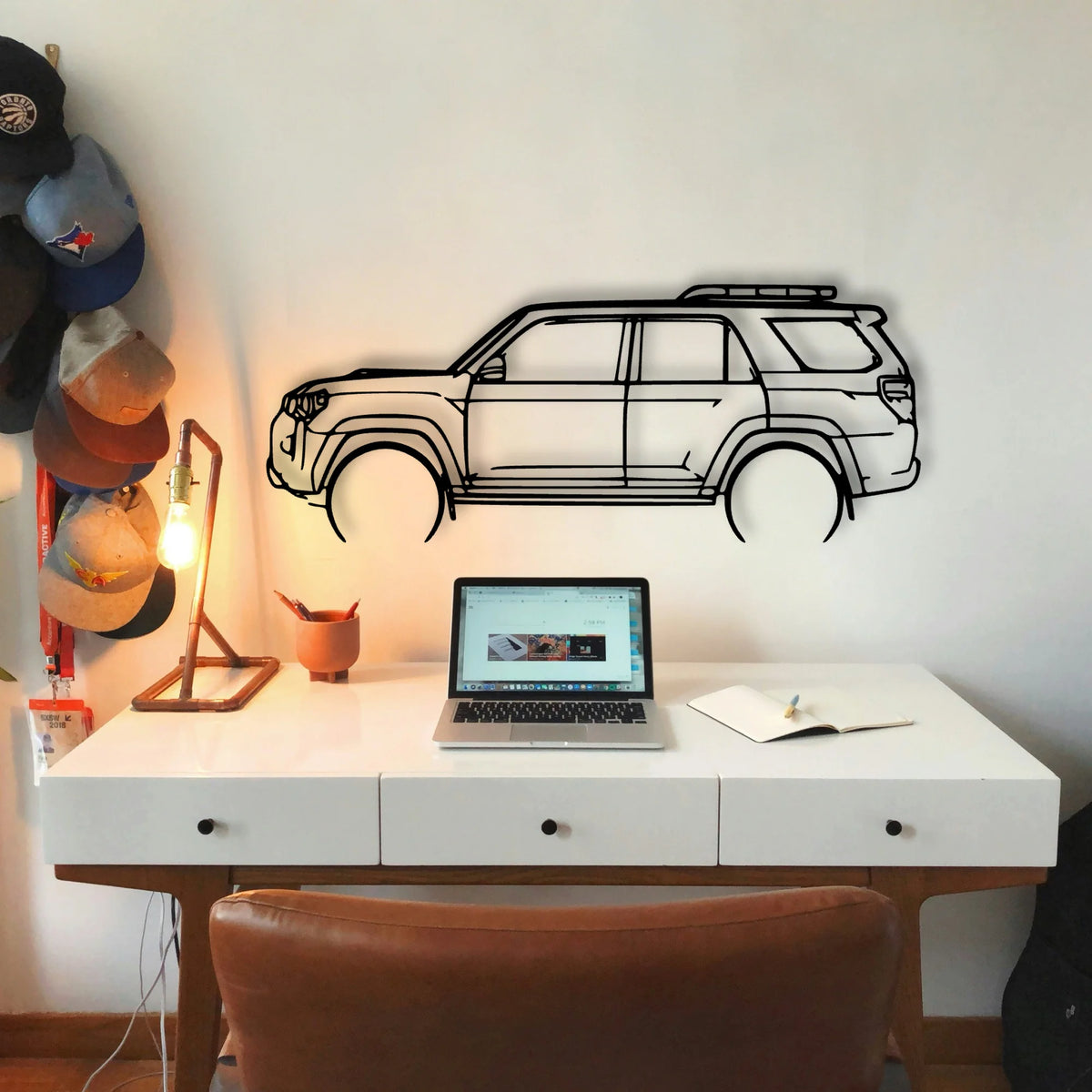 4Runner TRD PRO 2022 Classic Silhouette Metal Wall Art - Tinvibe