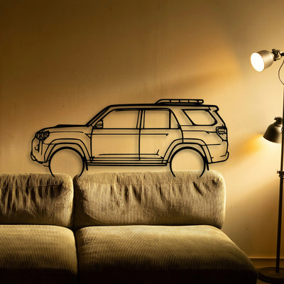 4Runner TRD PRO 2022 Classic Silhouette Metal Wall Art - Tinvibe