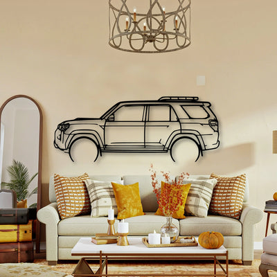 4Runner TRD PRO 2022 Classic Silhouette Metal Wall Art - Tinvibe