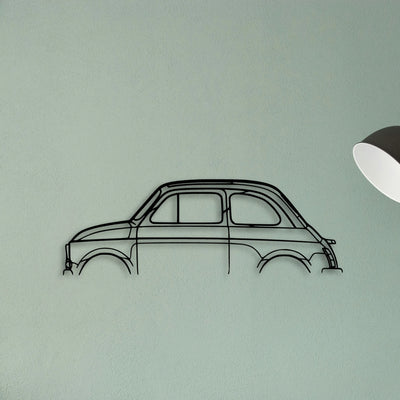 500 1971 Classic Silhouette Metal Wall Art - Tinvibe