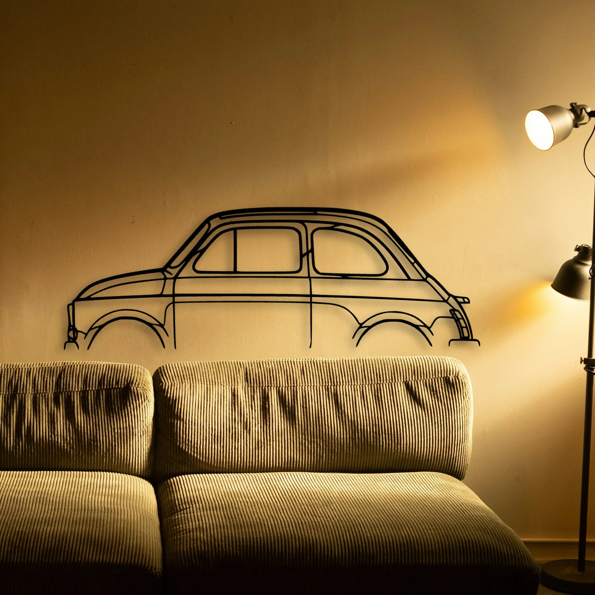 500 1971 Classic Silhouette Metal Wall Art - Tinvibe